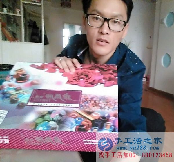 2016山東淄博正規(guī)兼職手工活在家兼職人員，在家可做的手工活串珠繡(圖1)
