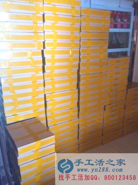 手工活之家外發(fā)加工2016年6月30日包貨 準備快遞到全國各地的手工活材料蓄勢待發(fā)