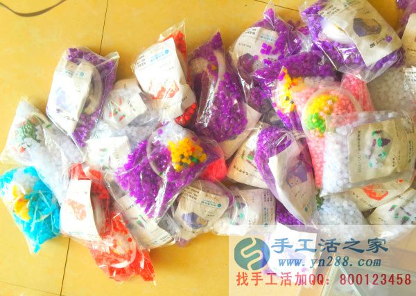 手工活之家外發(fā)加工2016年7月2日包貨記錄 禮盒中制作紙抽盒所需的材料袋