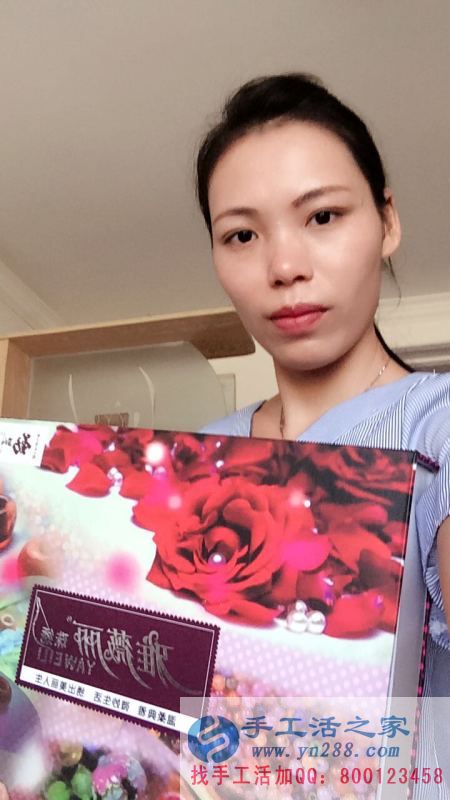 職業(yè)女性兼職好項(xiàng)目，廣西桂林蔣女士工作之余兼職手工活賺錢