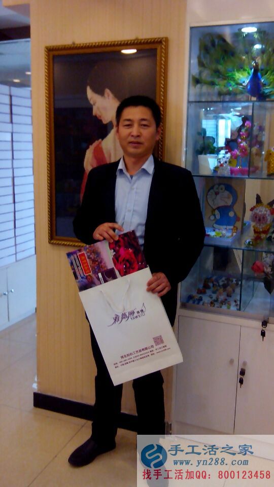 男士也做手工活！河南許先生來手工活之家找兼職手工活