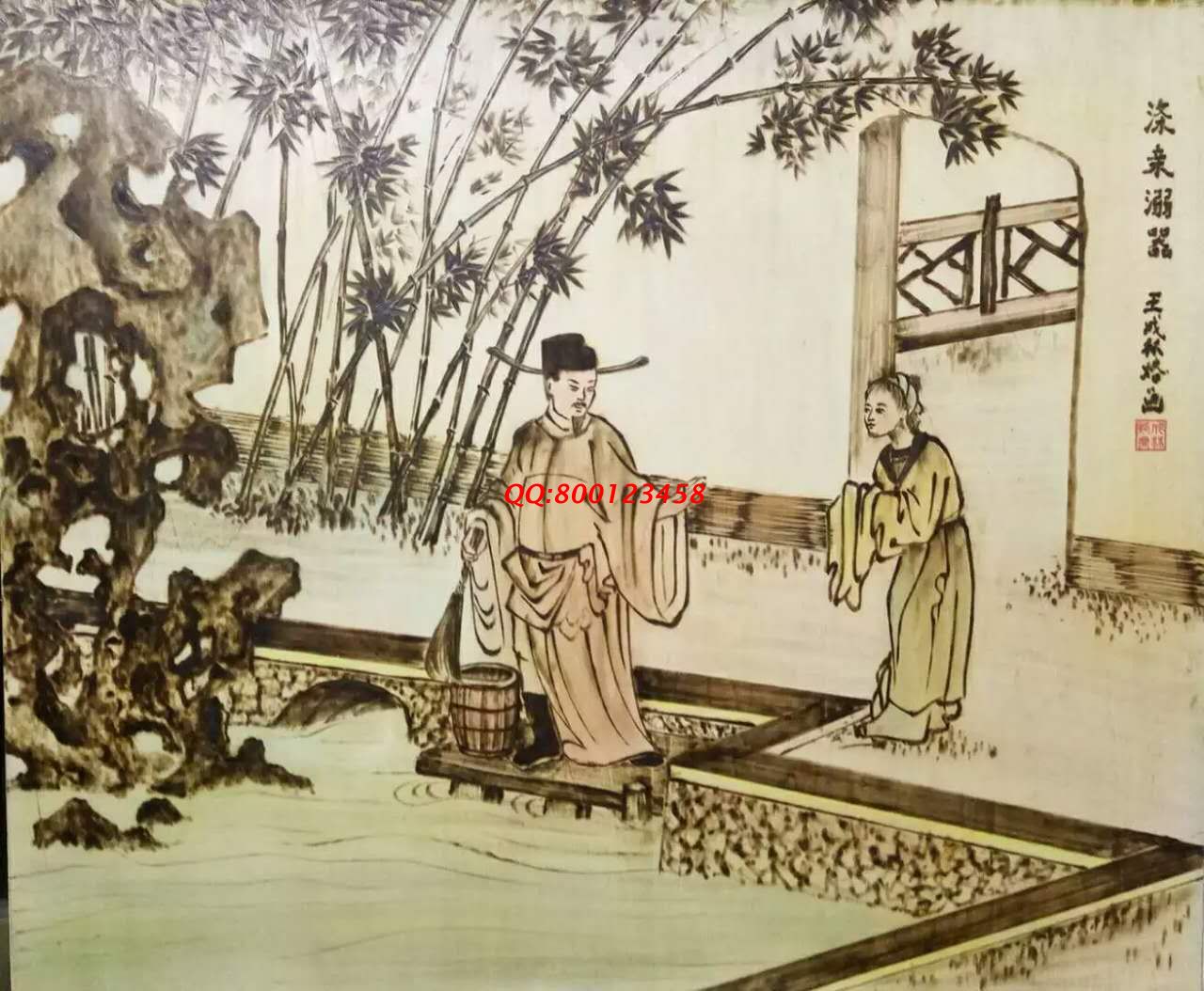 【民間手工藝品推介】邱縣傳統(tǒng)純手工烙畫，《二十四孝系列》預(yù)約定制，尺寸46*39cm
