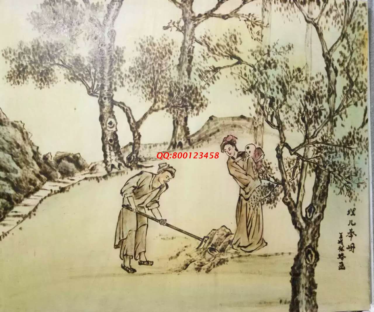 【民間手工藝品推介】邱縣傳統(tǒng)純手工烙畫，《二十四孝系列》預(yù)約定制，尺寸46*39cm