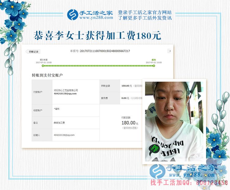 新農(nóng)村、新農(nóng)民，李女士堅持用手工活賺錢演繹自己的勤勞和能干(圖1)