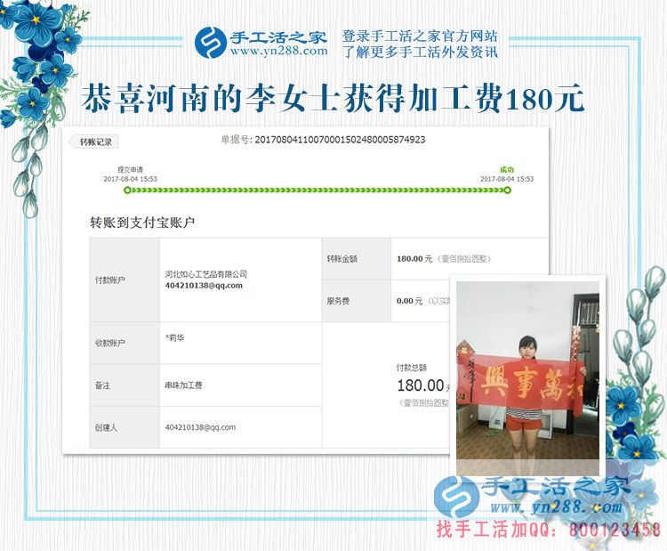 珠繡畫手工活優(yōu)缺點分析，河南李女士用切身體驗來講解(圖1)