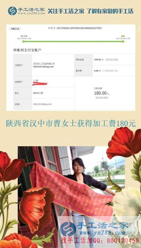 每一點都是真的，陜西漢中曹女士開始用閑散時間做手工活賺錢(圖1)