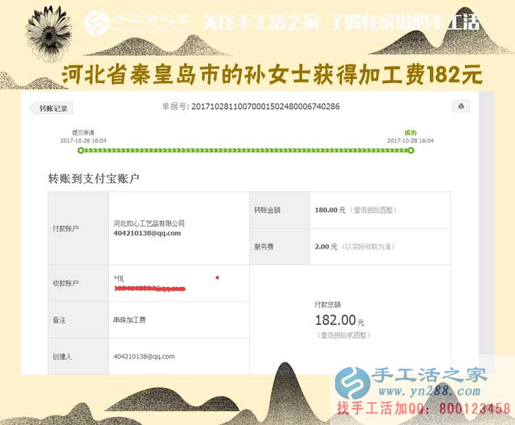 干凈，掙錢，不拖欠，不克扣，好！河北秦皇島農(nóng)民孫女士做手工活賺錢后這樣說(圖1)