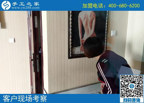 10月22日，彩珠繡串珠手工活外發(fā)加工項目是真的嗎？手工之家接待考察加工客戶剪影