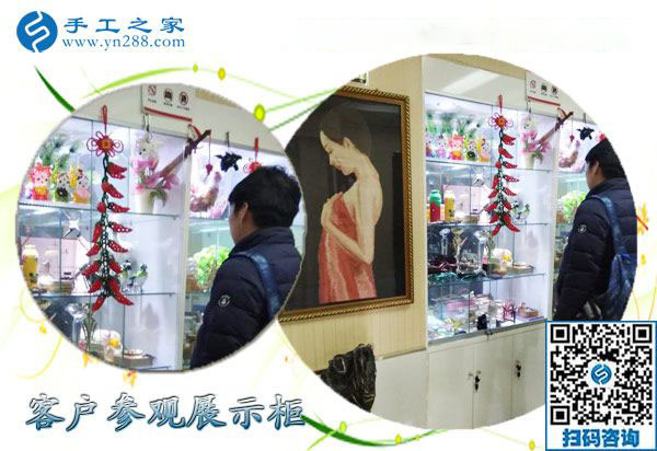 12月22日，沒有押金的手工活，正規(guī)供料的手工活，就是珠繡加工，手工之家接待考察加工客戶剪影