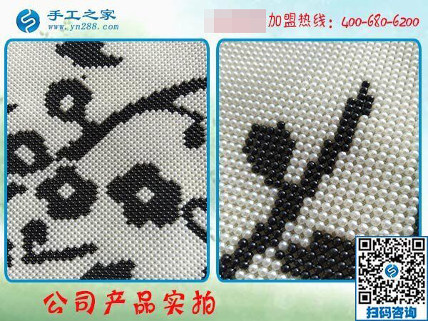 1月18日，手工加工回收項目，帶回家做的手工活就是珠繡免押金手工活，手工之家接待考察加工客戶剪影
