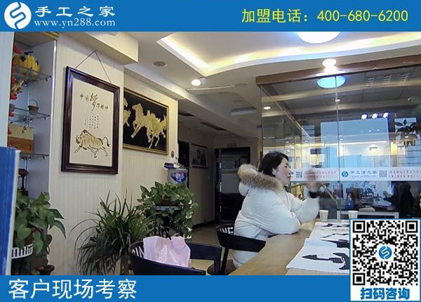 2月16日，在家做手工加工賺錢，可以帶回家做的手工活就是珠繡免押金手工活，手工之家接待考察加工客戶剪影