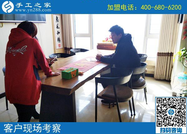 3月11日，可以寄到家做的手工活很好做，怎樣做的更快？手工之家接待考察加工客戶剪影