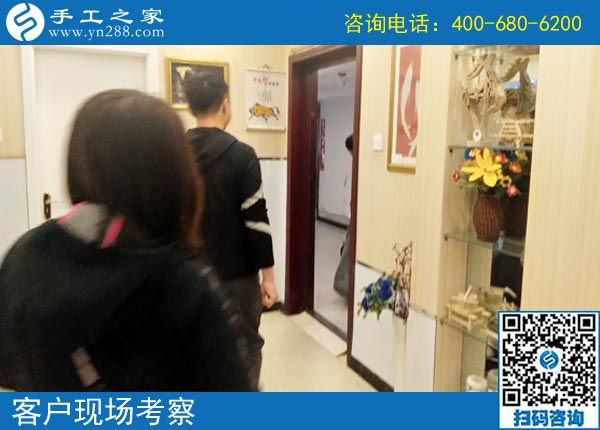 4月8日,為什么都說這個(gè)可以帶回家做的手工活是真的手工活加工項(xiàng)目，手工之家接待考察加工客戶剪影