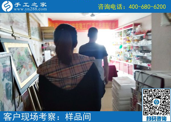 這個(gè)手工活做起來難不難？陜西咸陽習(xí)女士覺得珠繡外放手工活真不錯(cuò)