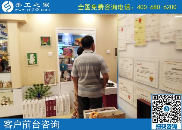 6月7日，可以在家做的手工活選擇珠繡就對了，節(jié)假日里手工之家接待考察加工客戶剪影
