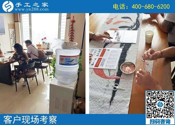 想做手工活哪里找？客戶現(xiàn)場考察手工之家雅薇麗珠繡(圖2)