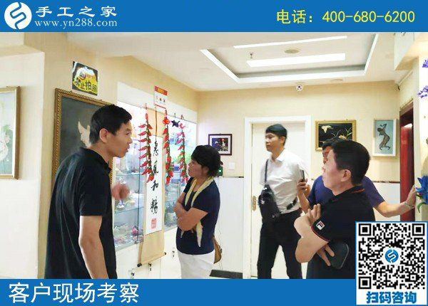8月8日，正規(guī)外放手工活，適合在家做的手工活，手工之家接待考察加工客戶剪影