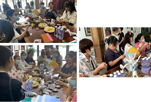 培訓(xùn)、提供材料，為了大家空閑時間能有份收入--- --- 記手工之家在邯鄲市叢臺區(qū)婦女手工藝協(xié)會(圖2)