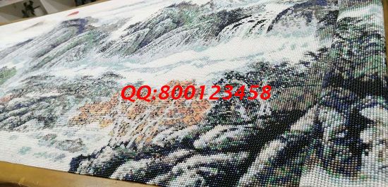 11月15日，找拿回家做的手工活，想做手工活掙錢，就業(yè)還是創(chuàng)業(yè)都可以選這個企業(yè)，圖為勵志珠珠繡成品細節(jié)實拍