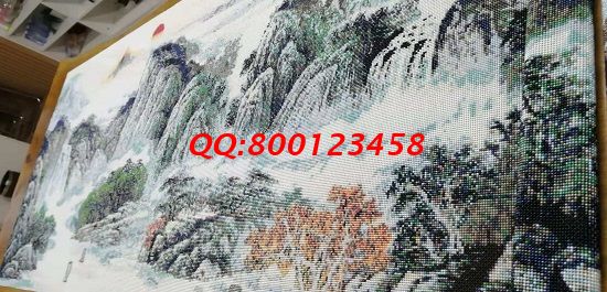 11月15日，找拿回家做的手工活，想做手工活掙錢，就業(yè)還是創(chuàng)業(yè)都可以選這個企業(yè)，圖為勵志珠珠繡成品細節(jié)實拍