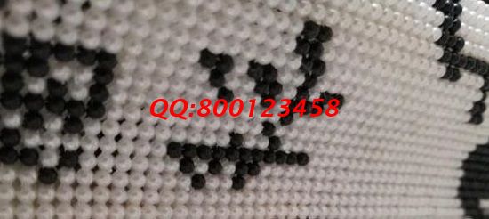 2月11日，正規(guī)外發(fā)手工活，可以在家做的手工活兼職，手工之家的珠繡串珠長期穩(wěn)定，圖為勵志珠珠繡成品細節(jié)實拍