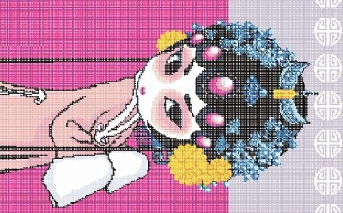 3月31日，手工工藝品DIY深受年輕人的喜歡，可以寄到家做的手工活，為什么很多人要開手工工作室，圖為勵志珠平面珠繡定制手工產(chǎn)品及圖紙剪影