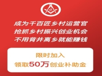 做鄉(xiāng)村運營官，領50萬創(chuàng)業(yè)補助金