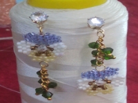 12月1日，靠譜手工兼職平臺，在家兼職平臺正規(guī)的日結(jié)手工有沒有，在家手工掙錢，開飾品加工廠，手工之家與合作人員相互成就、精誠合作，圖為串珠米珠繡手工產(chǎn)品剪影