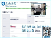 空閑時(shí)間有了，吉林白山萬女士在家里做外發(fā)手工活加工項(xiàng)目賺錢