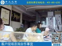 7月16日，正規(guī)的手工活外包，手工加工回收項(xiàng)目，手工之家接待考察加工客戶剪影