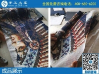 做珠繡手工活，針法簡單，需要的是耐心還需要細心