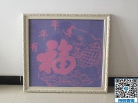 高貴高雅的勵(lì)志珠珠繡，每一幅都是加工會(huì)員的心血結(jié)晶