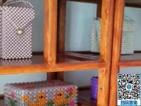 成品高大上的勵(lì)志珠珠繡，外發(fā)手工活的材料一樣干凈環(huán)保