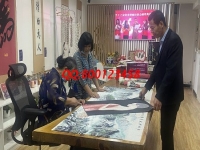 9月24日，在家做什么手工活放心，這個手工活外發(fā)加工企業(yè)的珠繡手工是個好選擇，圖為手工之家接待考察合作加工客戶剪影